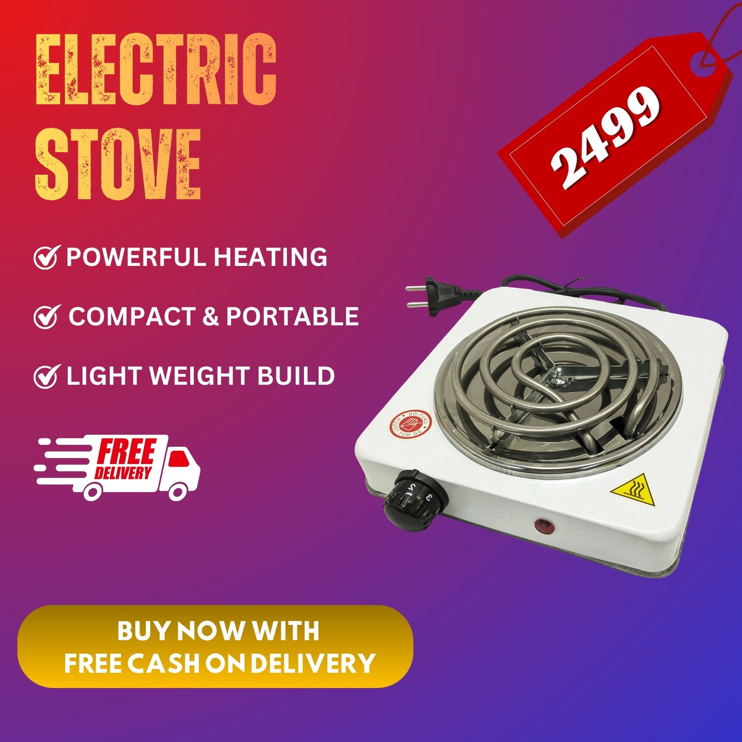 Electric Stove – Compact Kitchen Cooking Solution